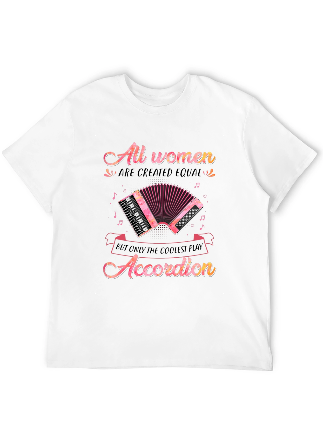 Coolest Women Accordion Player T-Shirt