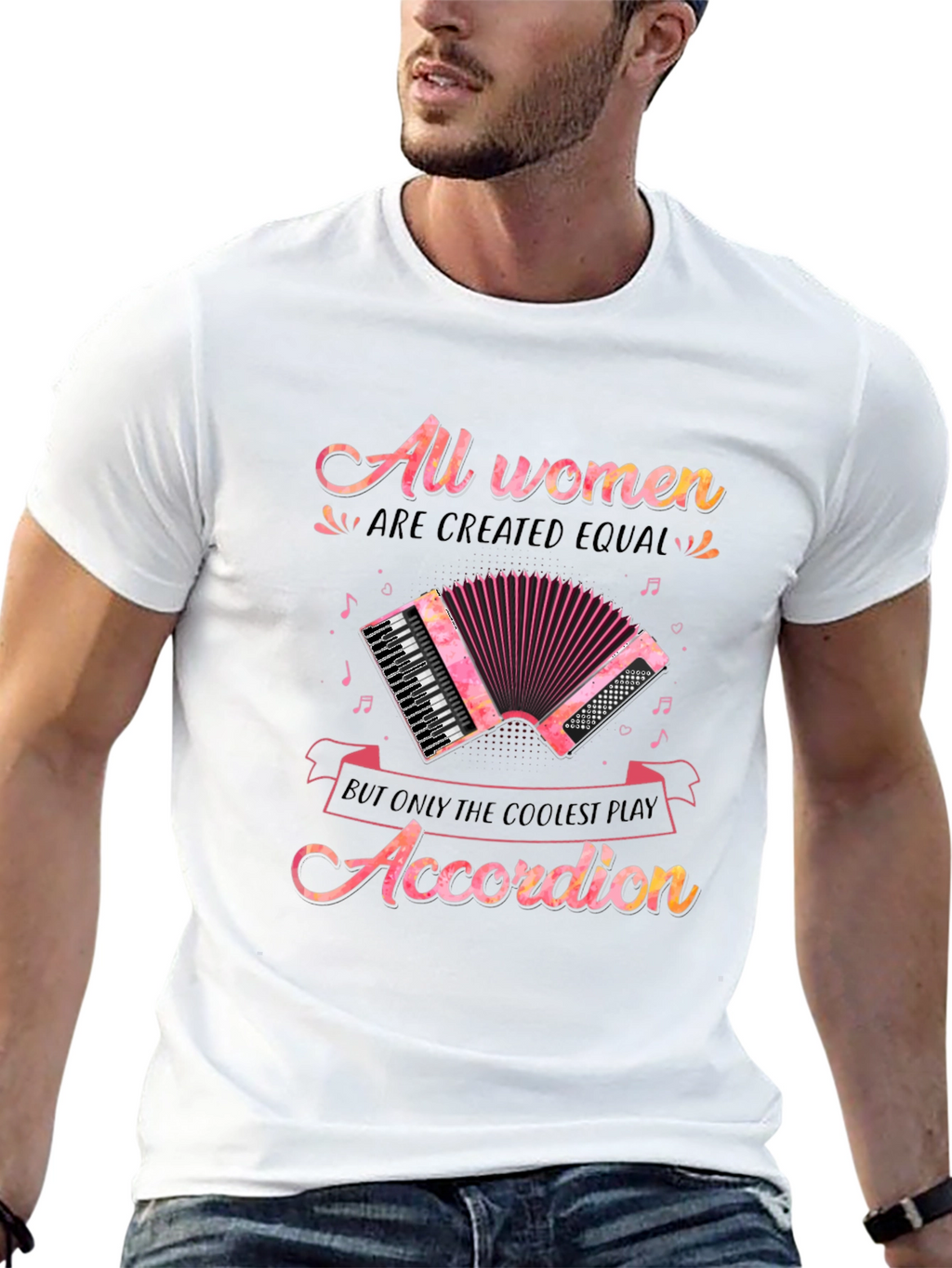 Coolest Women Accordion Player T-Shirt