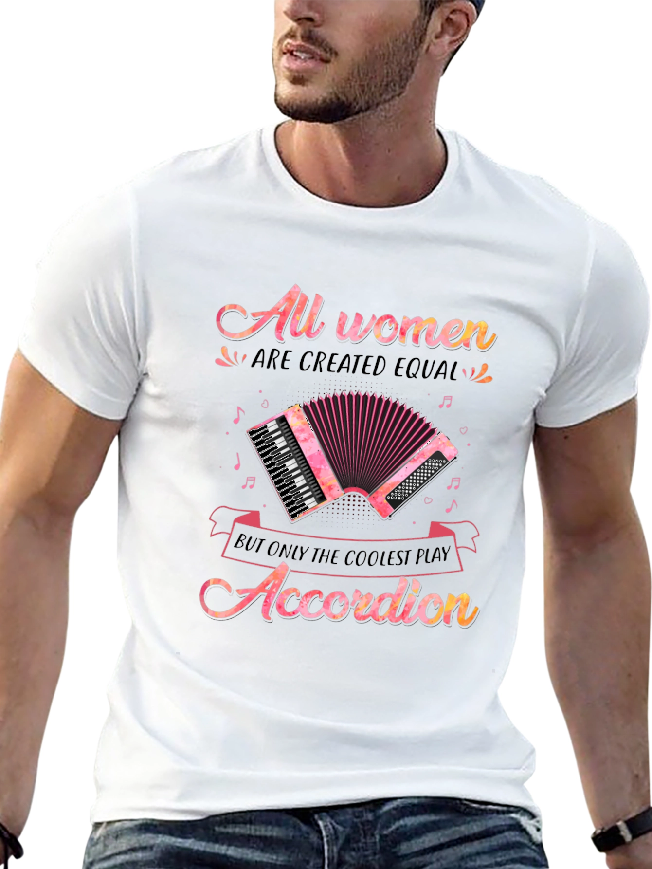 Coolest Women Accordion Player T-Shirt