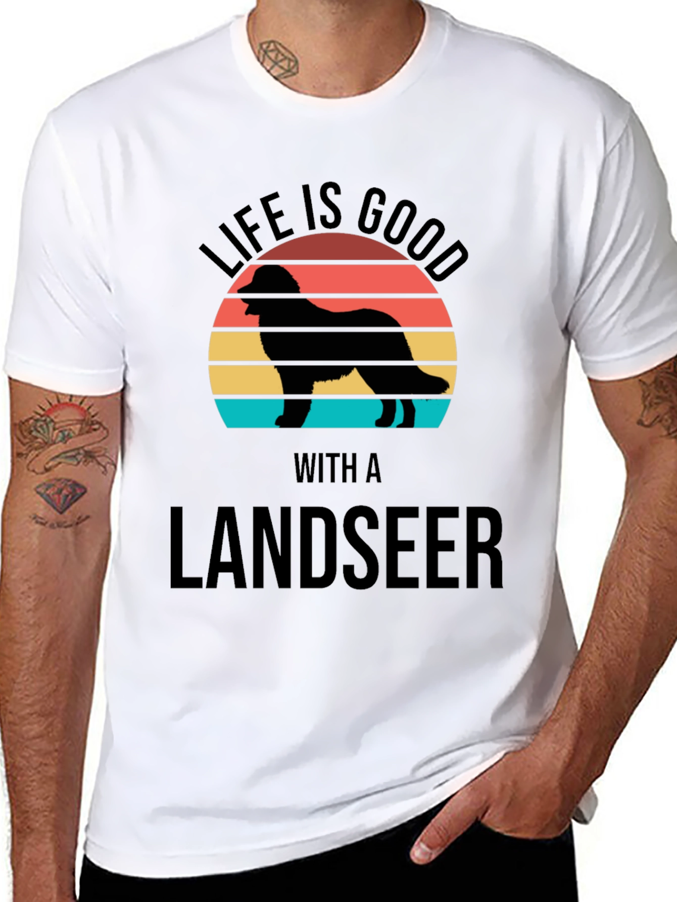 Life is Good Landseer T-Shirt
