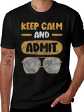 Keep Calm Admit Aviator Sunglasses T-Shirt