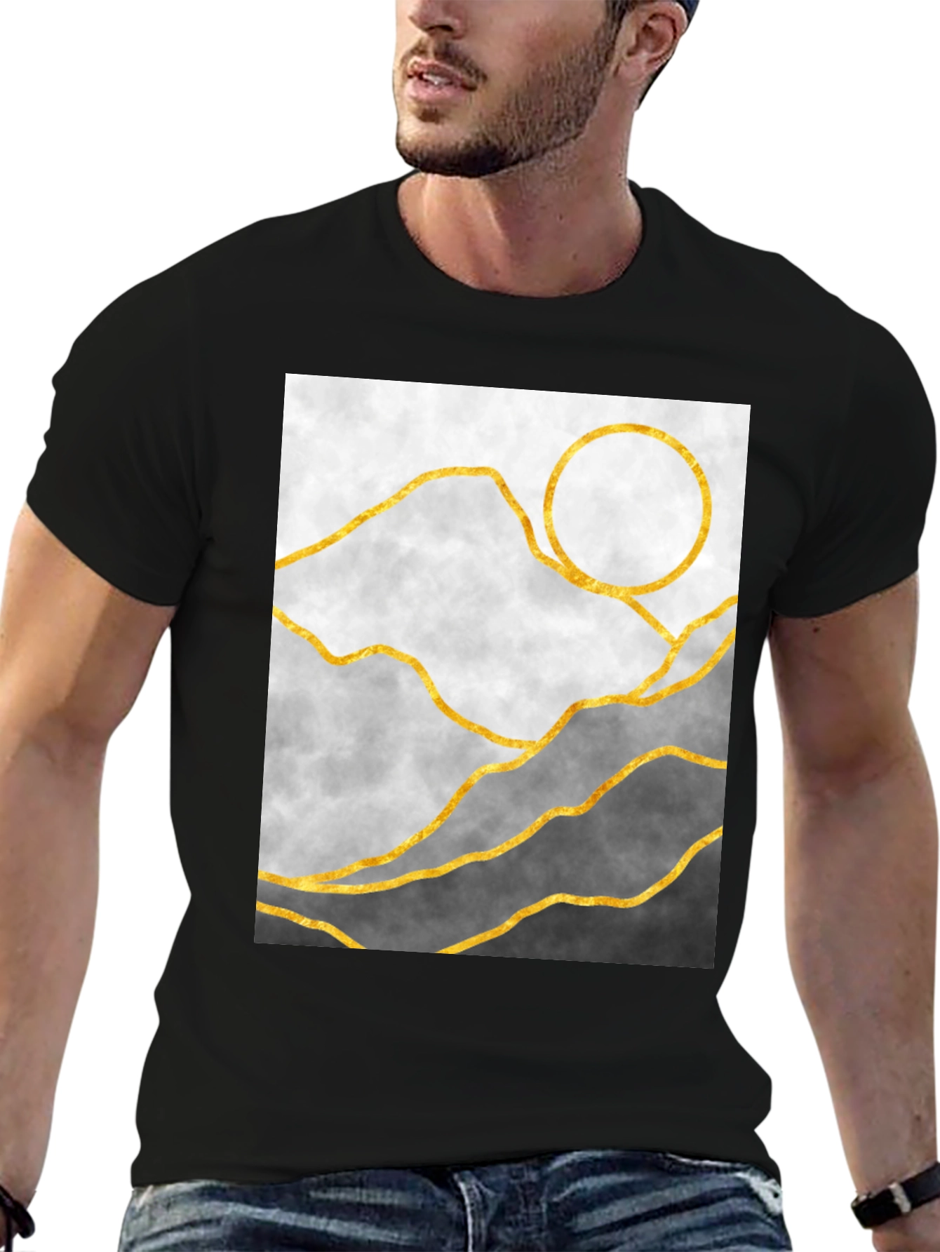 Abstract Mountain Graphic Tee