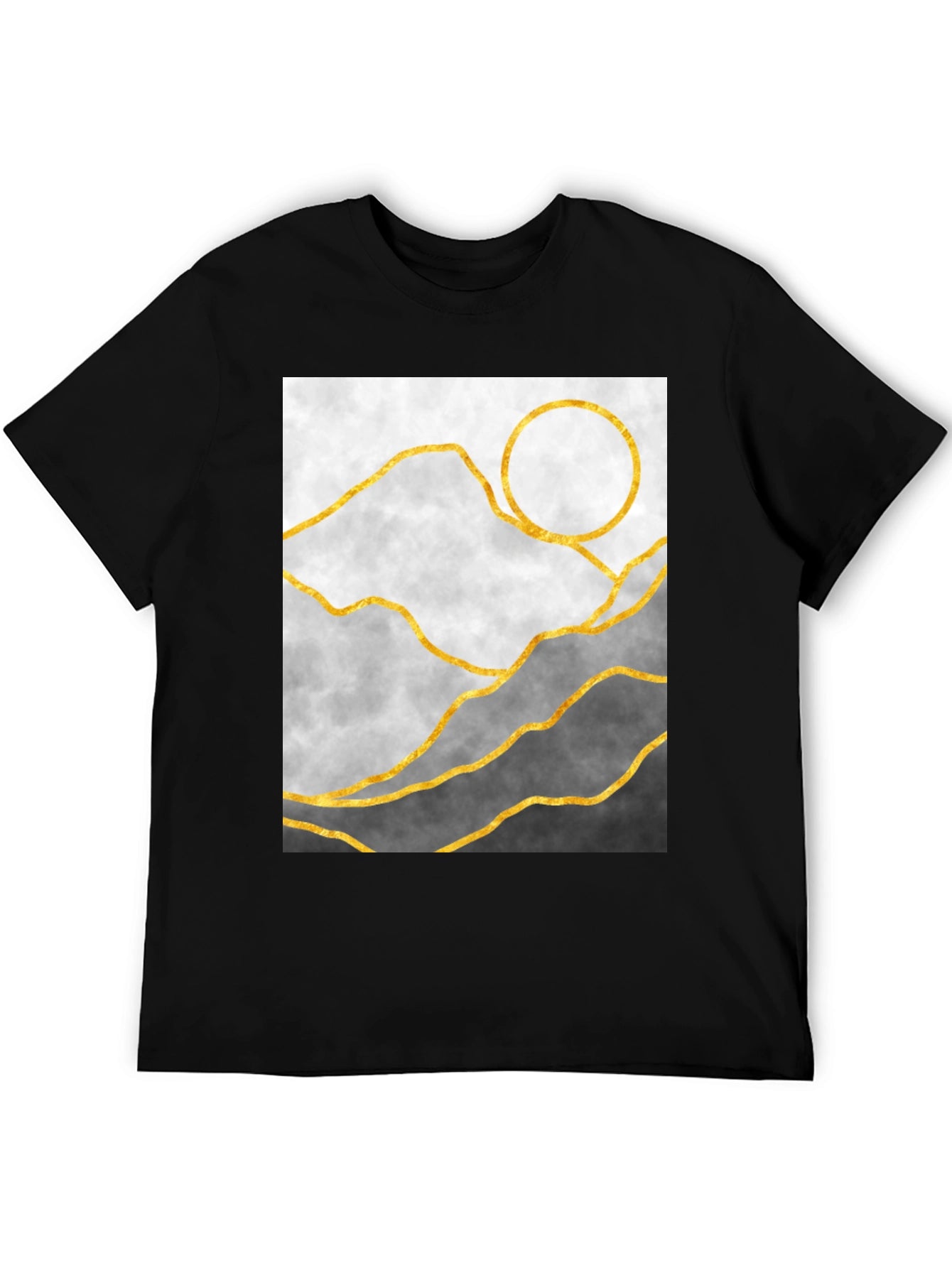 Abstract Mountain Graphic Tee