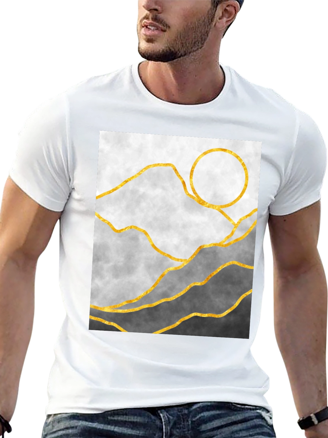 Abstract Mountain Graphic Tee