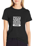 Modern Graphic Tee - Stylish Black T-Shirt