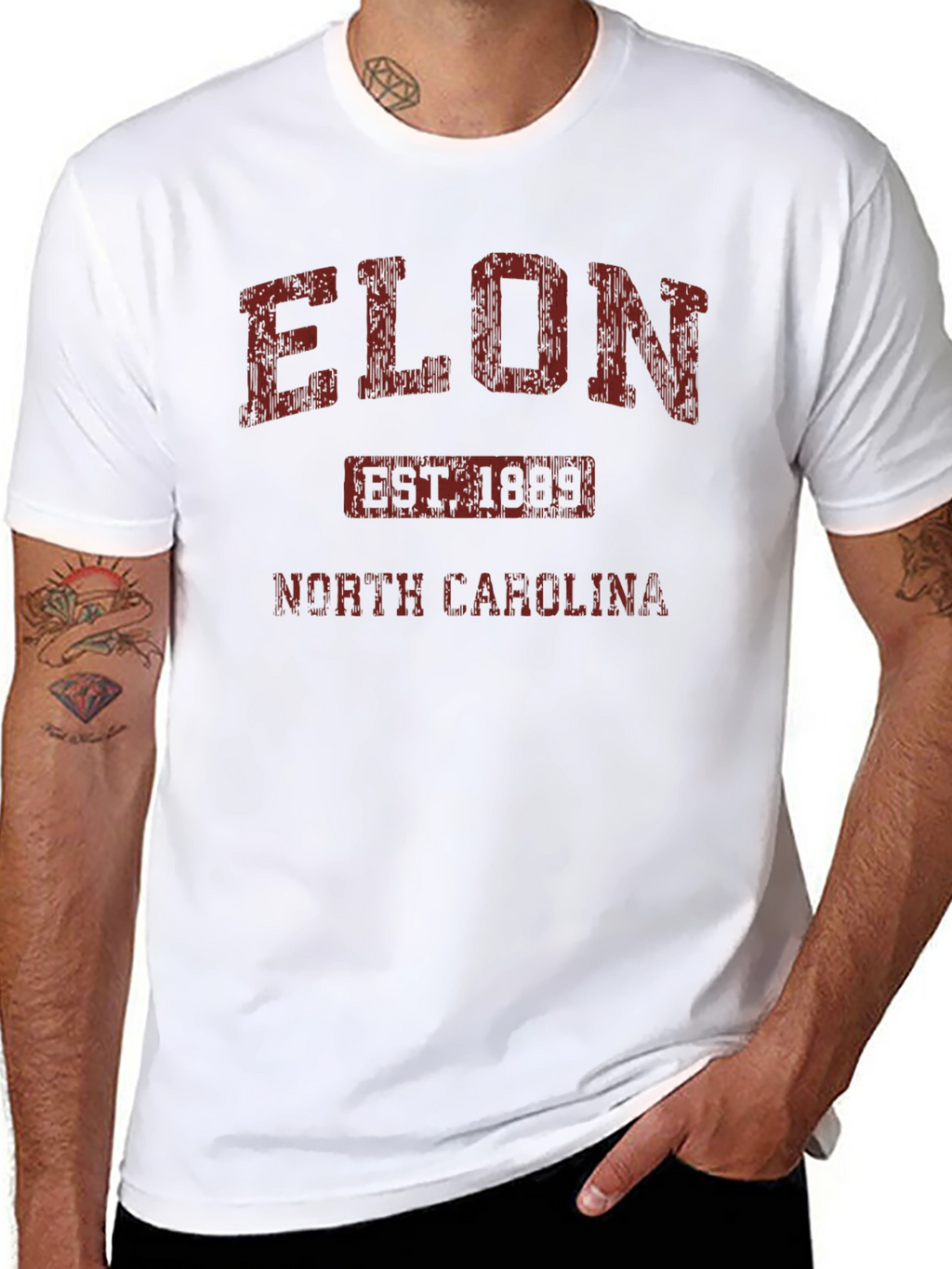 Elon North Carolina Est. 1889 Graphic T-Shirt