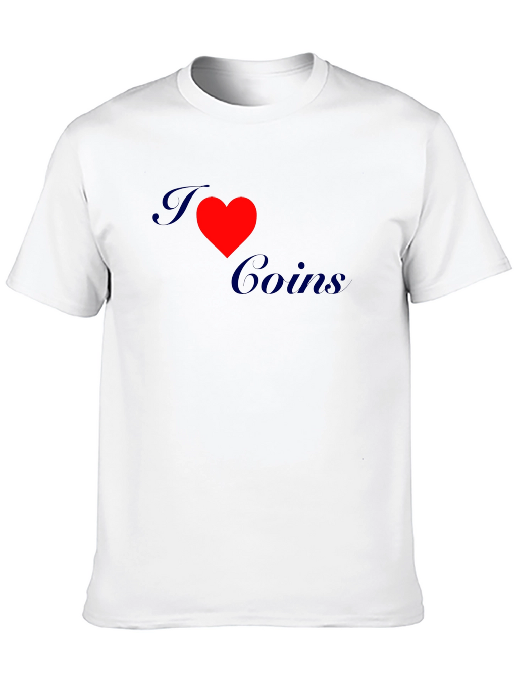 I Love Coins Graphic Tee - Black