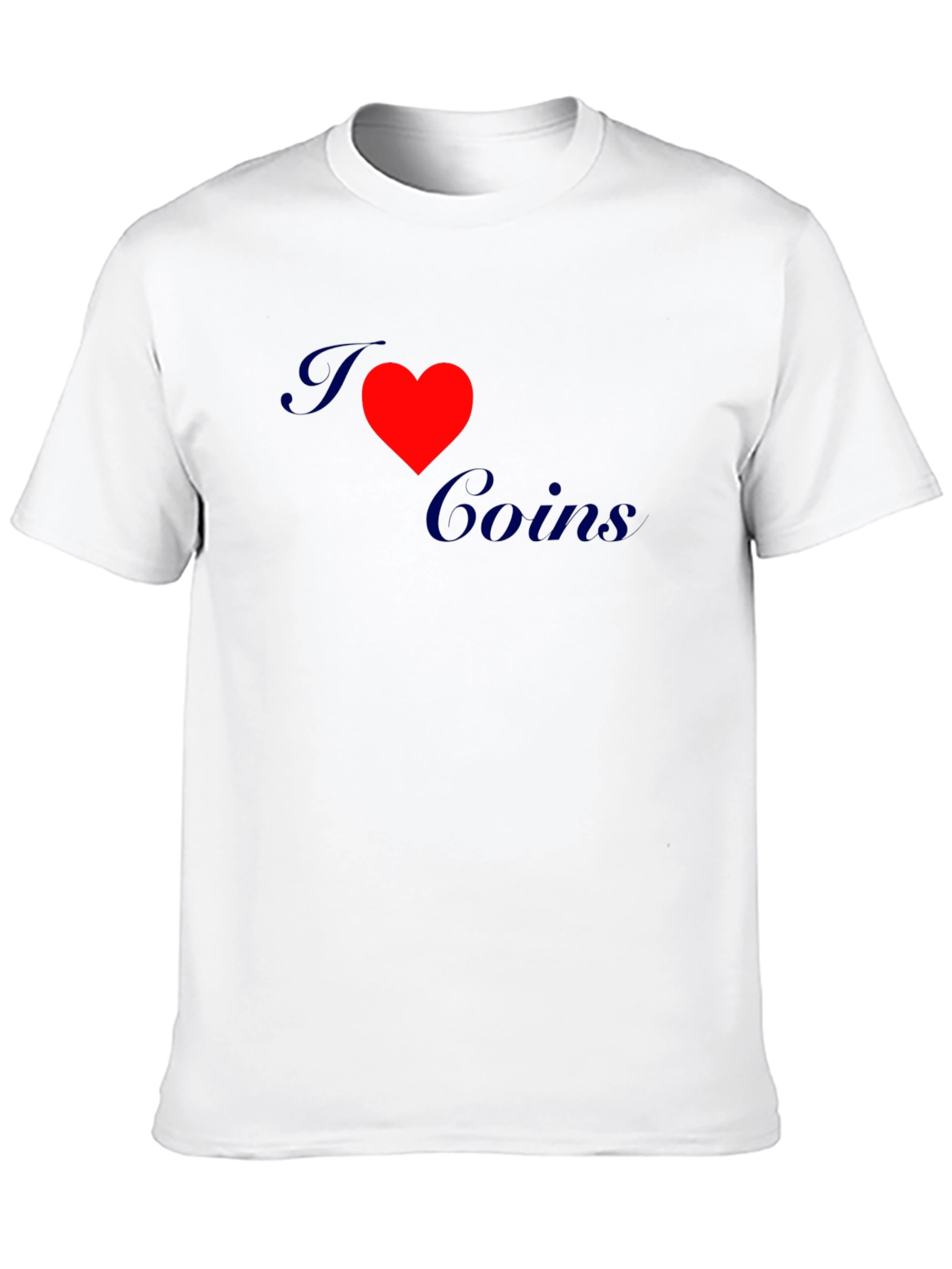 I Love Coins Graphic Tee - Black
