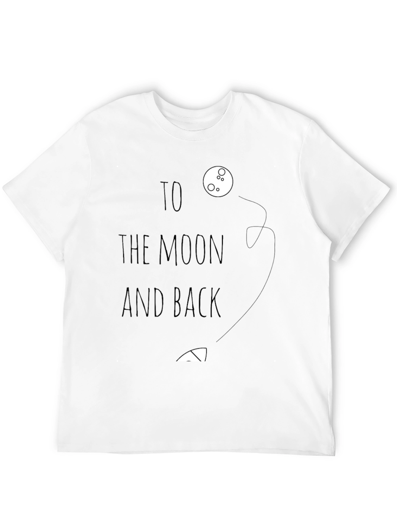 To the Moon and Back Graphic Tee - Black