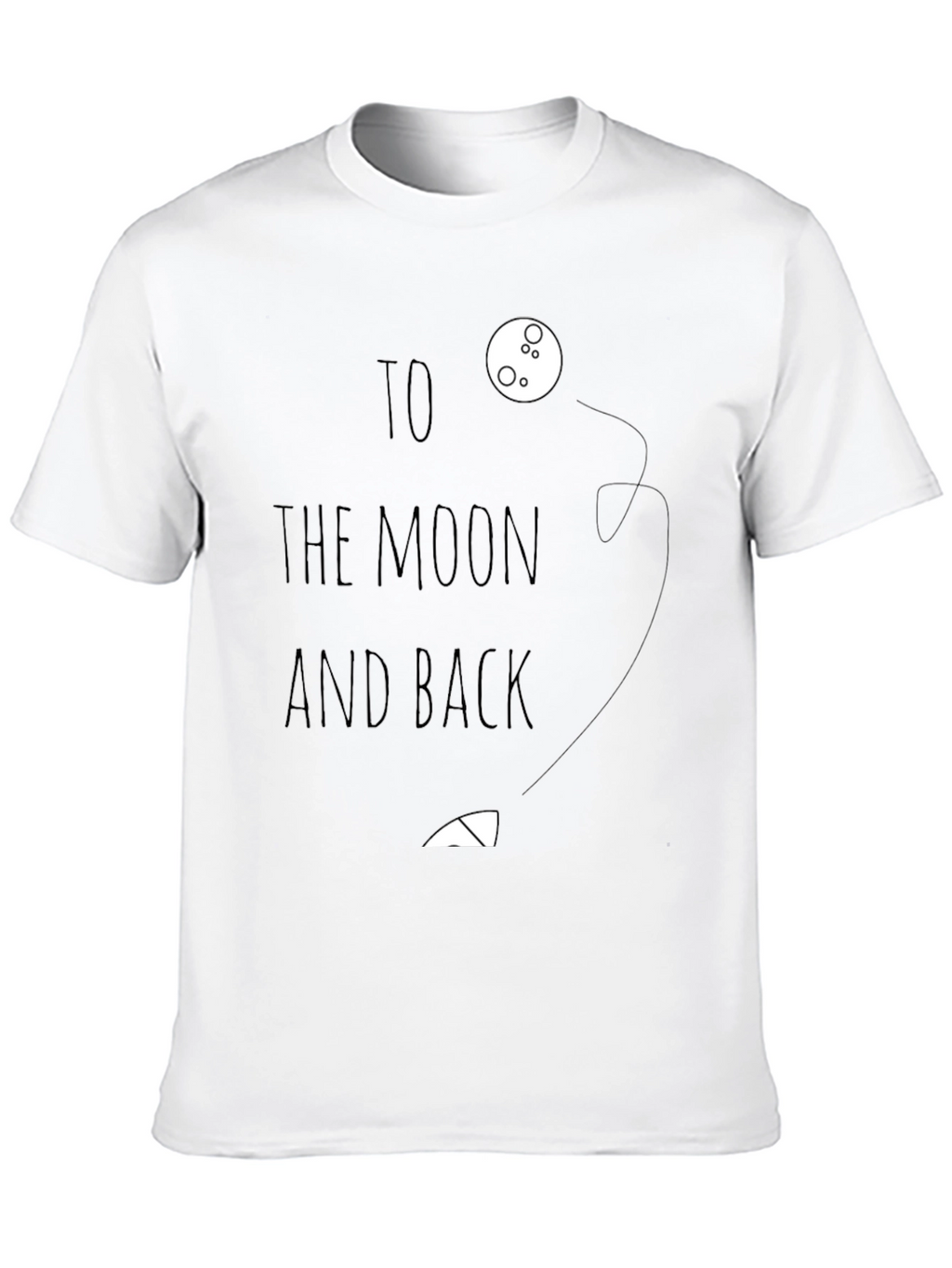 To the Moon and Back Graphic Tee - Black