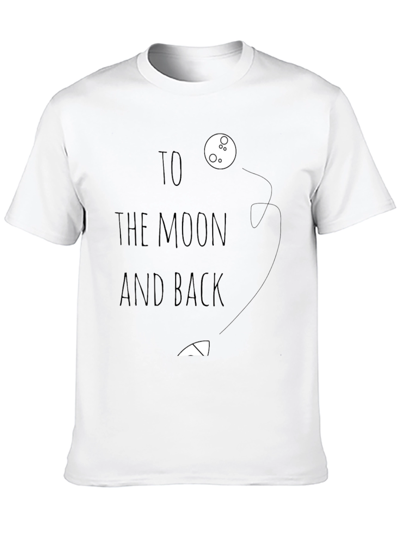 To the Moon and Back Graphic Tee - Black