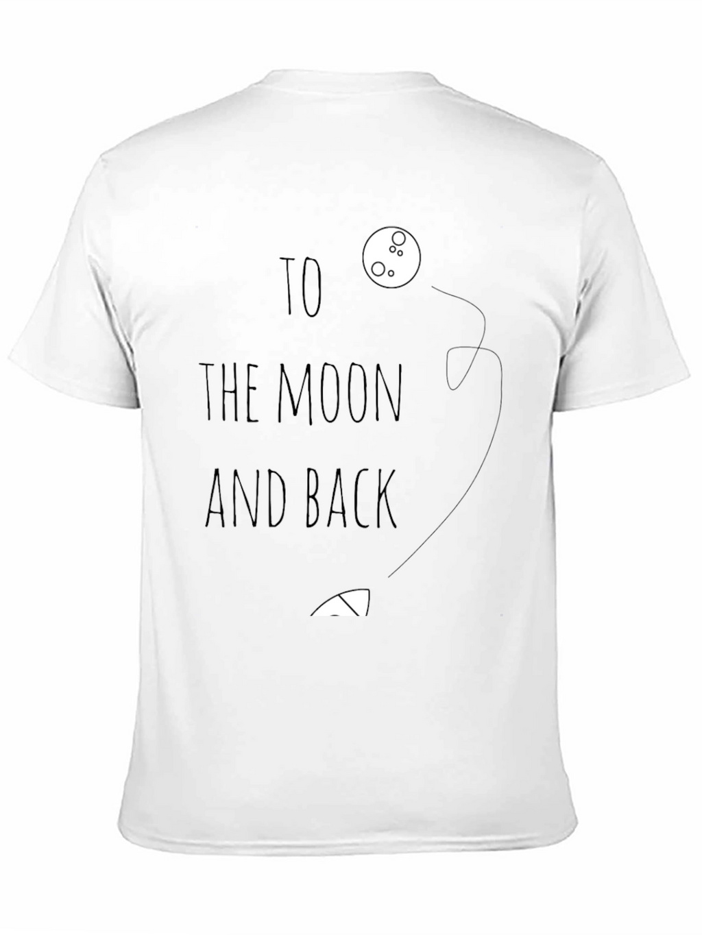 To the Moon and Back Graphic Tee - Black