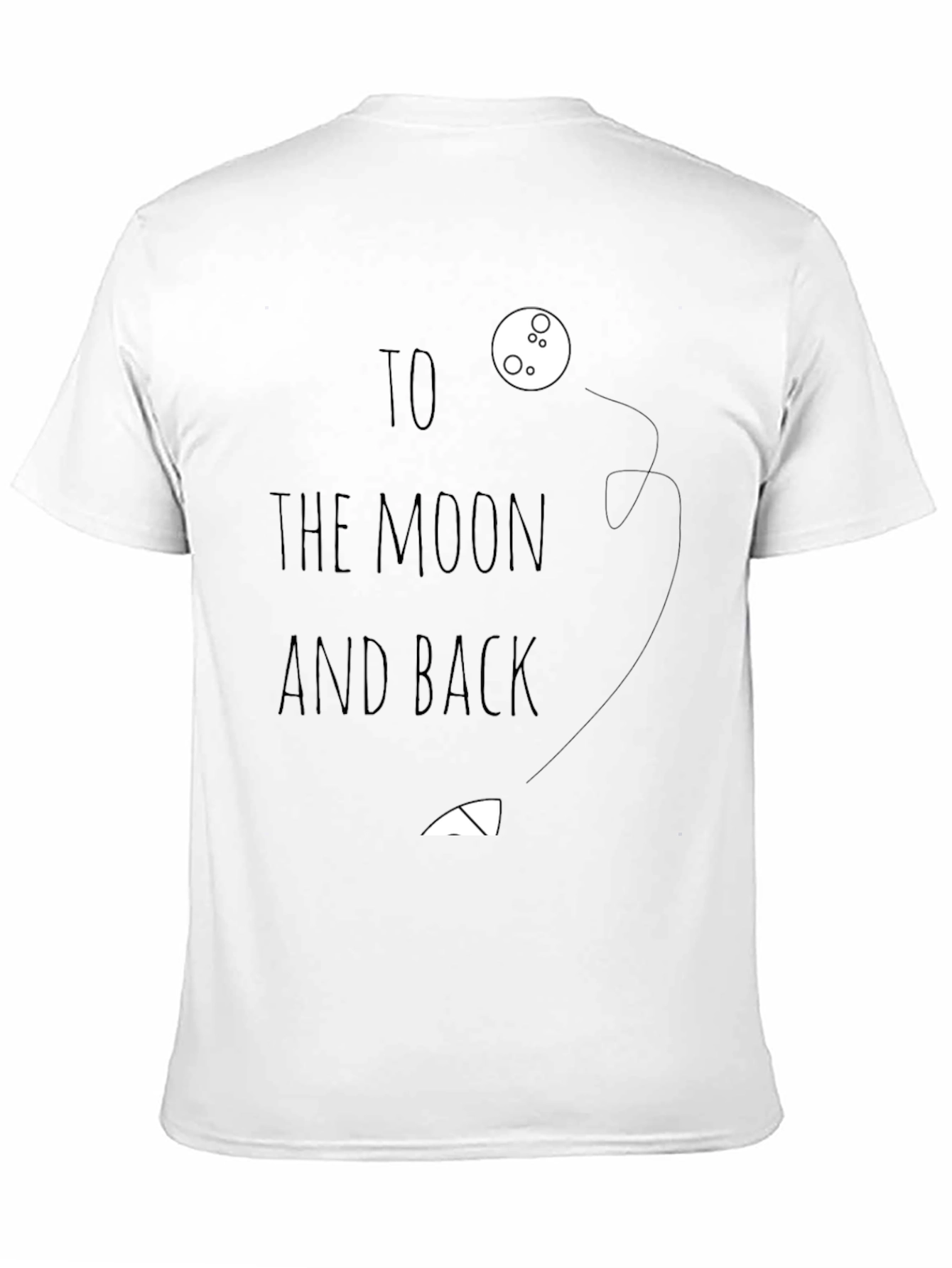 To the Moon and Back Graphic Tee - Black