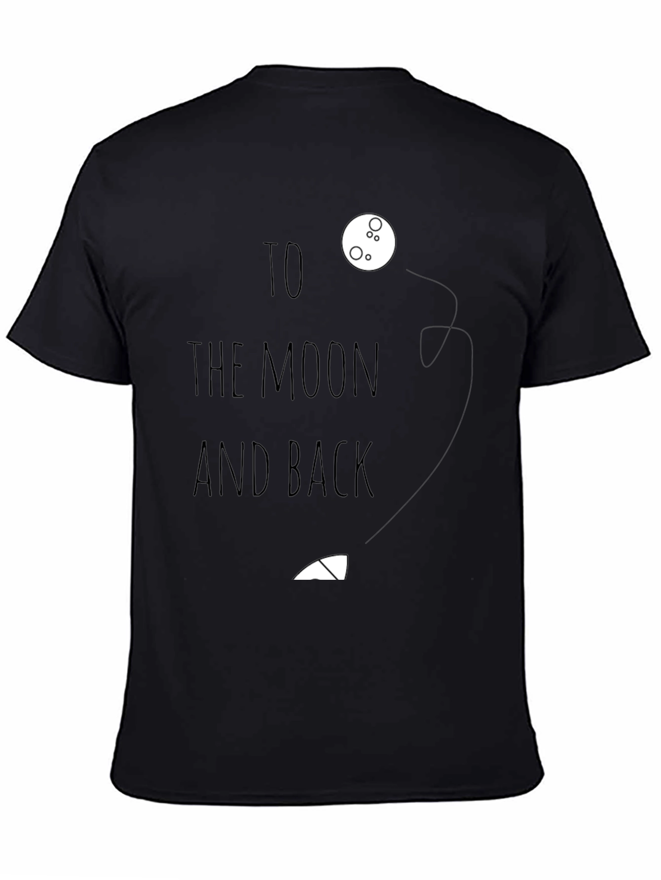 To the Moon and Back Graphic Tee - Black