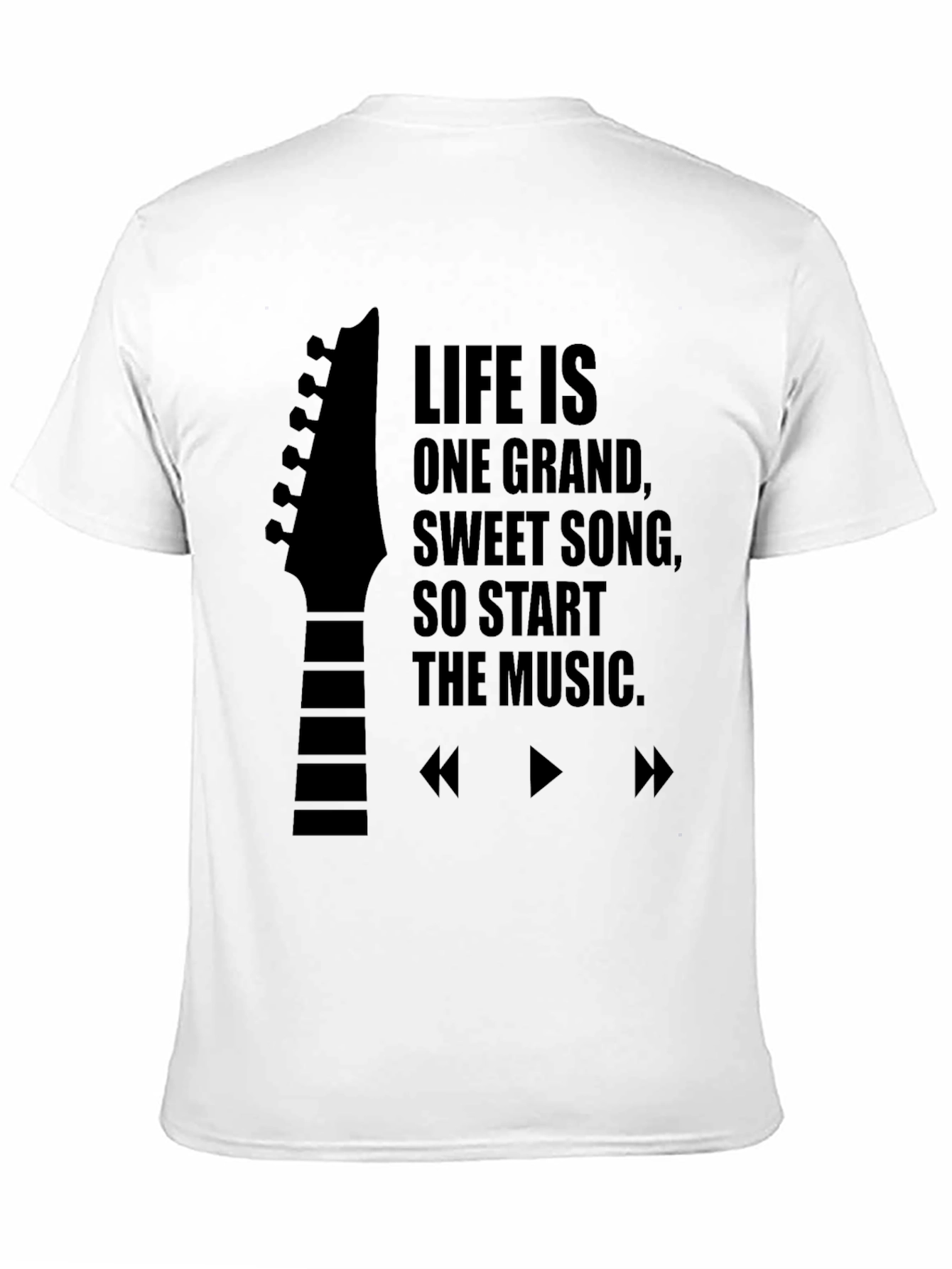 Life is Music Black T-Shirt