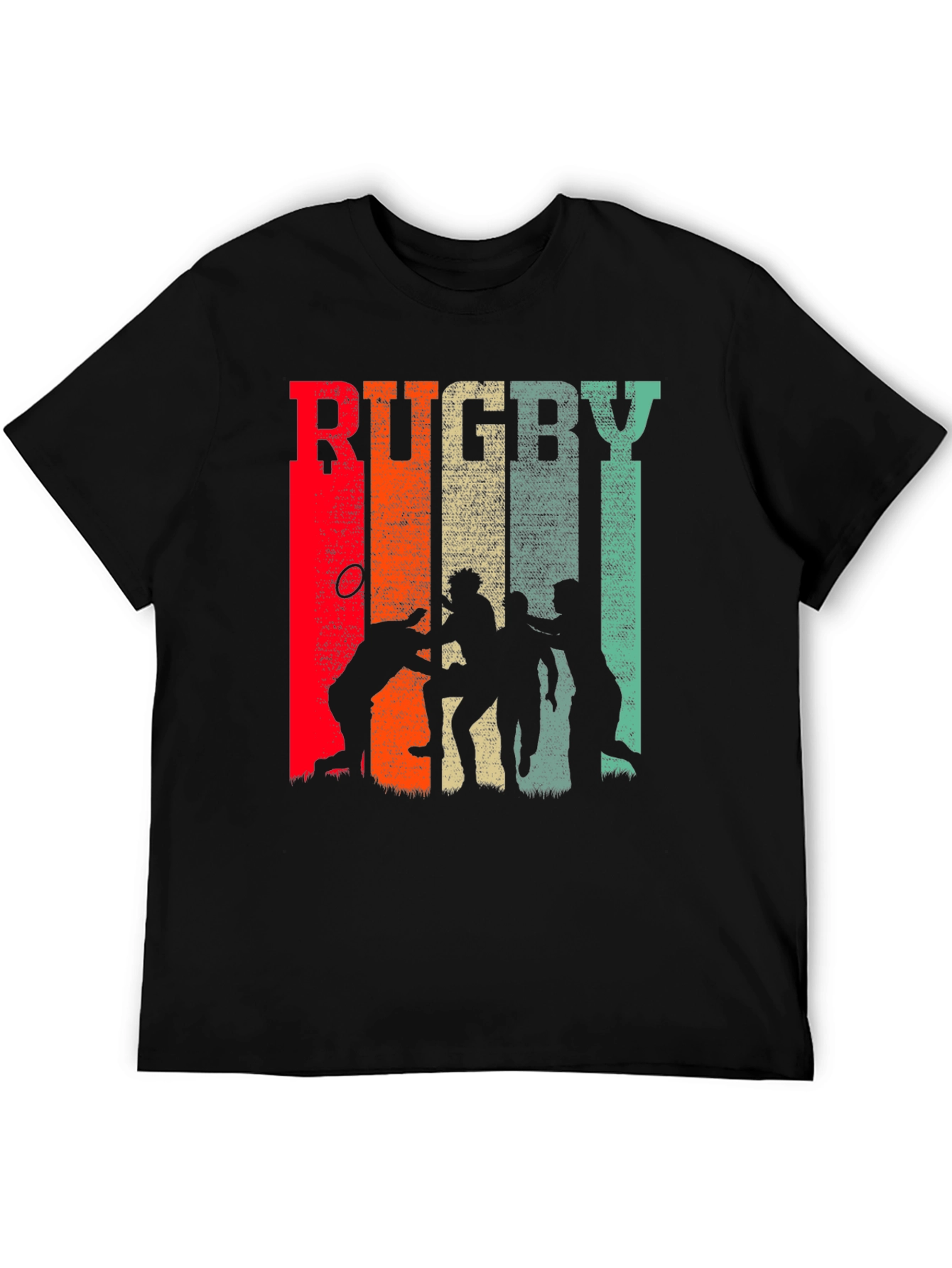 Vintage Rugby Graphic Tee - Retro Sports T-Shirt