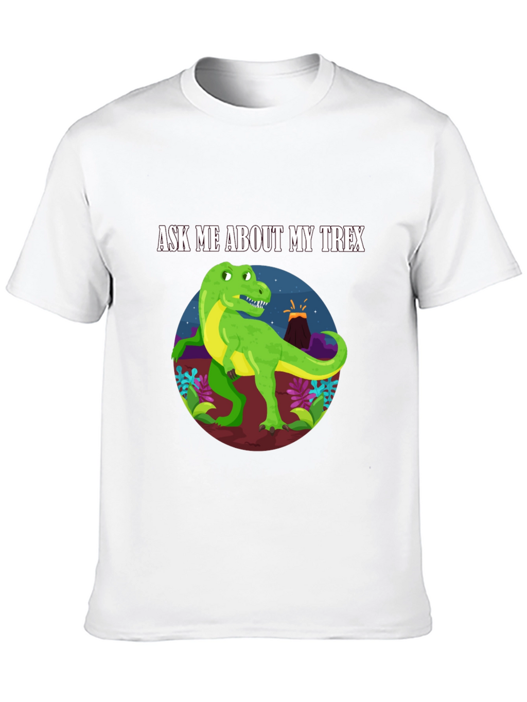 Ask Me About My T-Rex Black T-Shirt