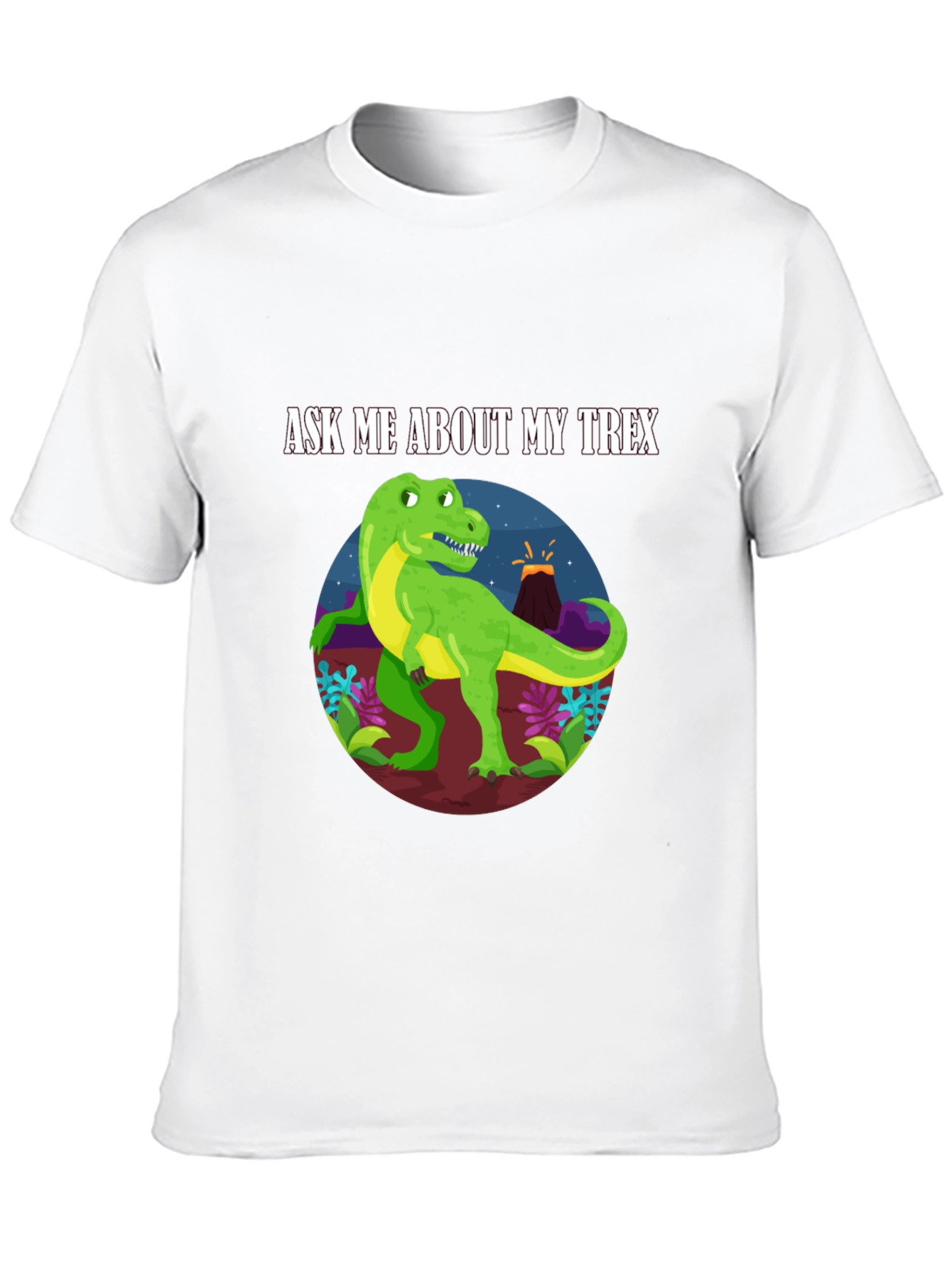 Ask Me About My T-Rex Black T-Shirt