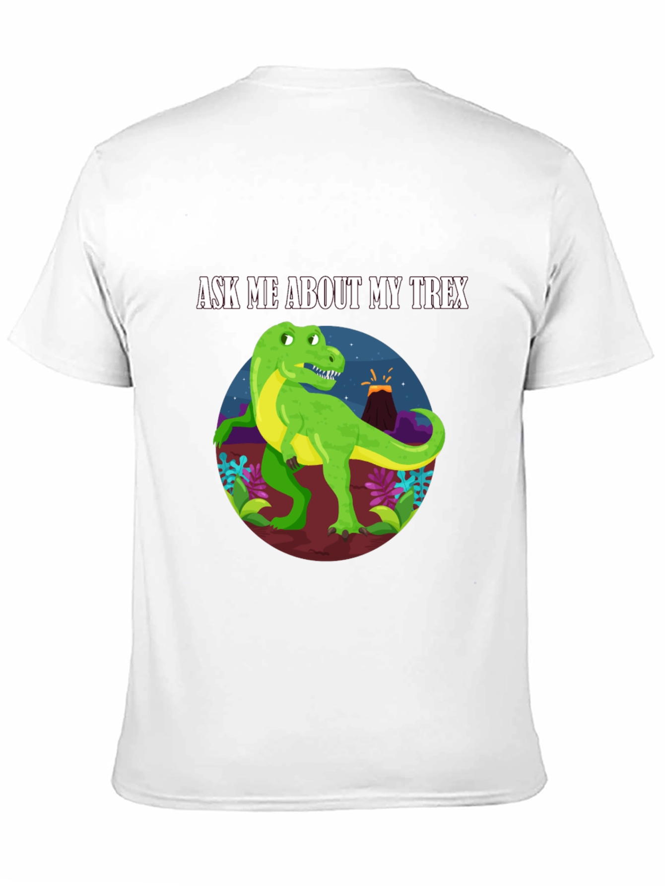 Ask Me About My T-Rex Black T-Shirt