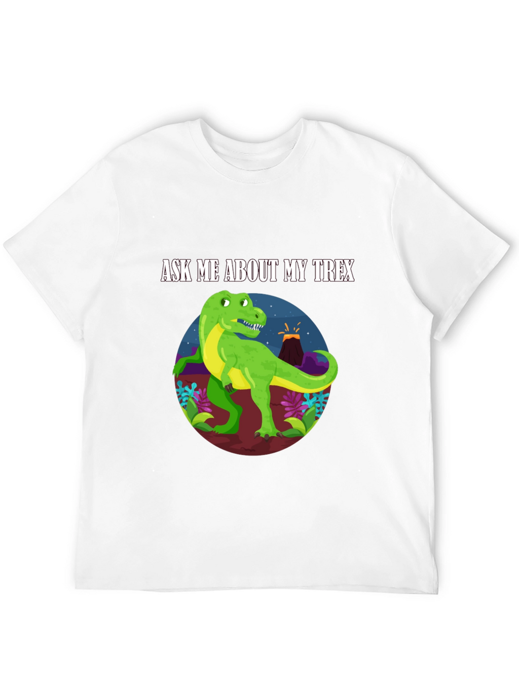 Ask Me About My T-Rex Black T-Shirt