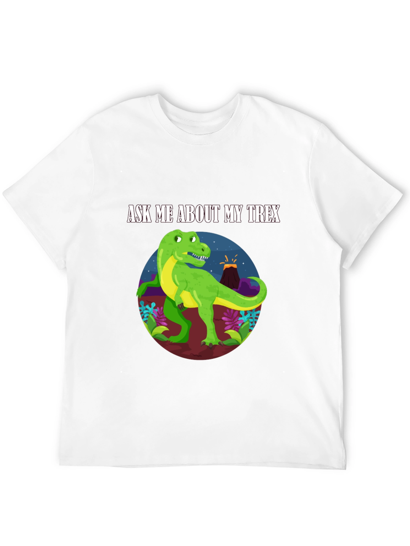 Ask Me About My T-Rex Black T-Shirt