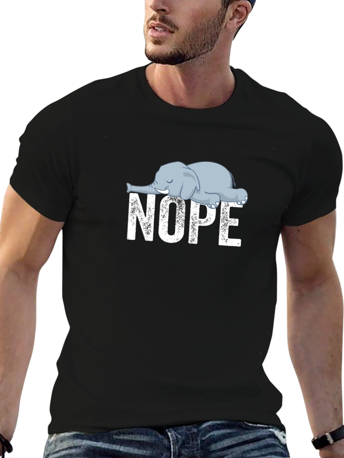 Nope Elephant Graphic Tee - Unisex Comfort