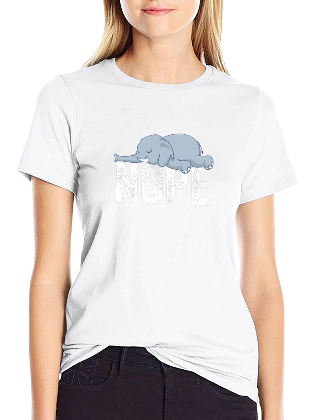 Nope Elephant Graphic Tee - Unisex Comfort