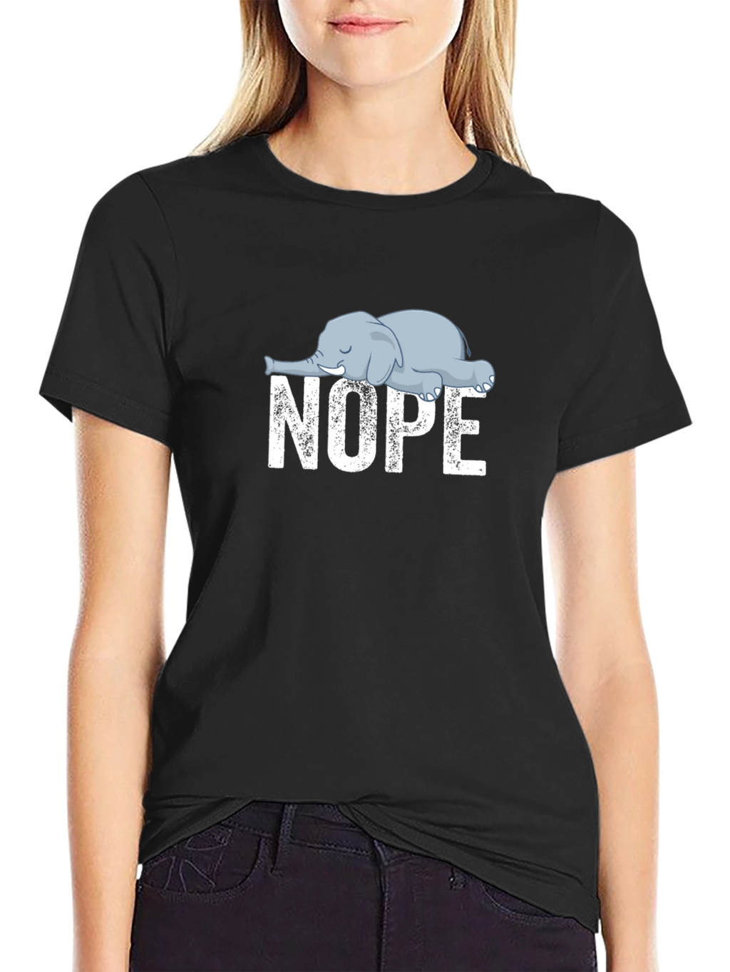 Nope Elephant Graphic Tee - Unisex Comfort