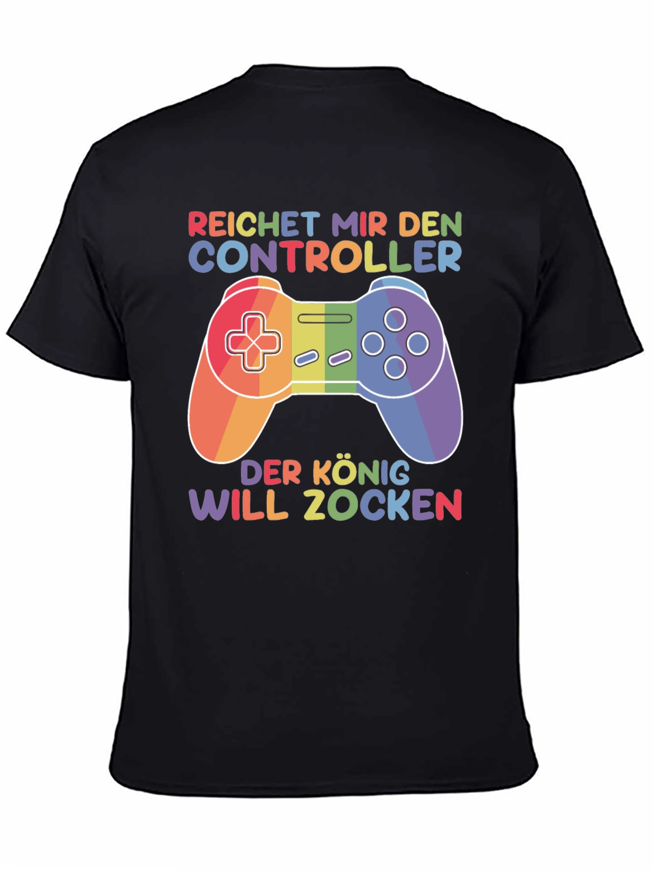 Rainbow Gamer T-Shirt - Reichert Mir Den Controller