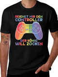 Rainbow Gamer T-Shirt - Reichert Mir Den Controller
