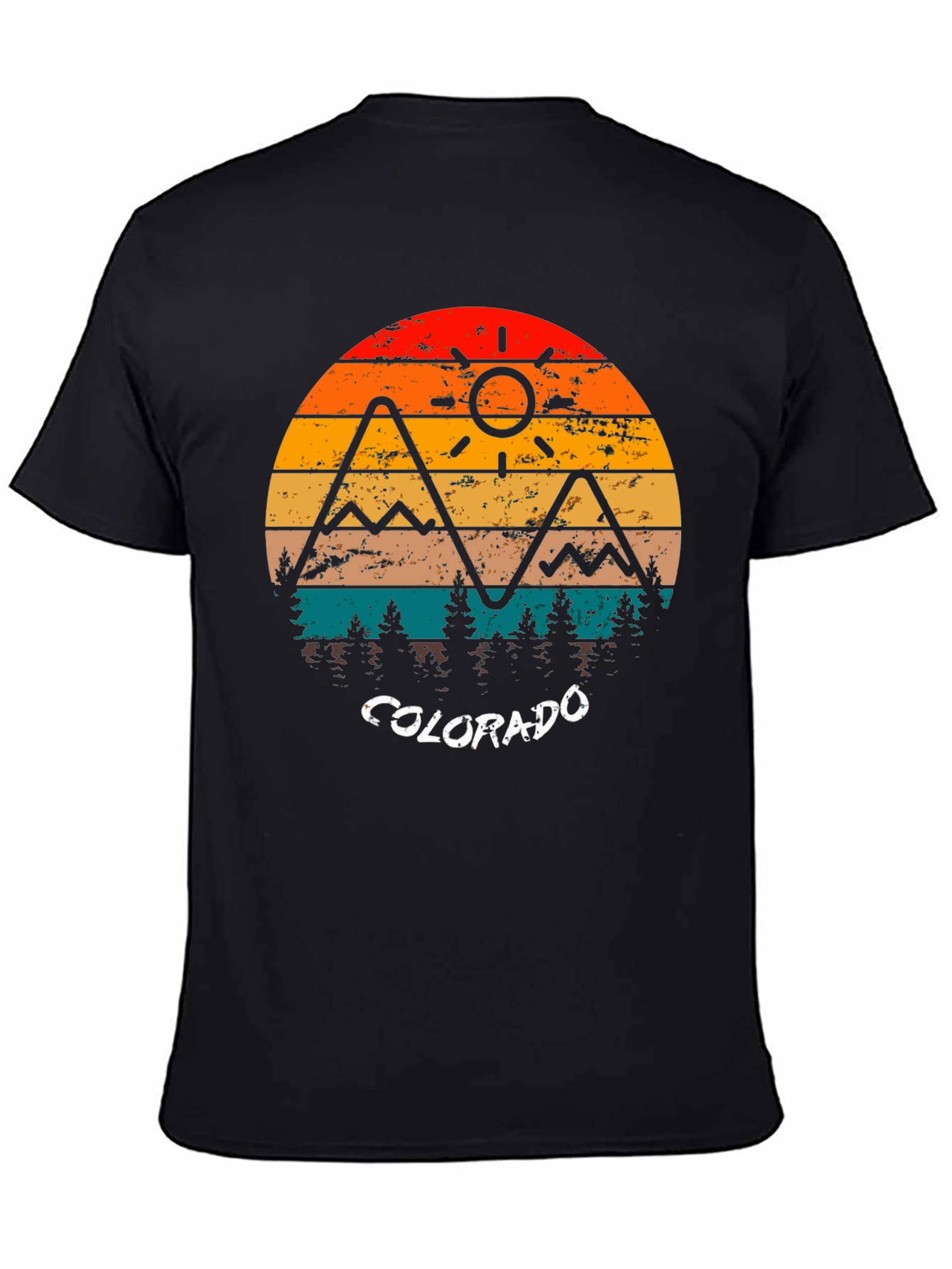 Colorado Mountain Sunset Graphic T-Shirt