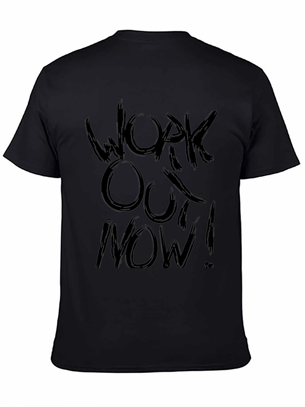 Workout Now! Black Graphic T-Shirt