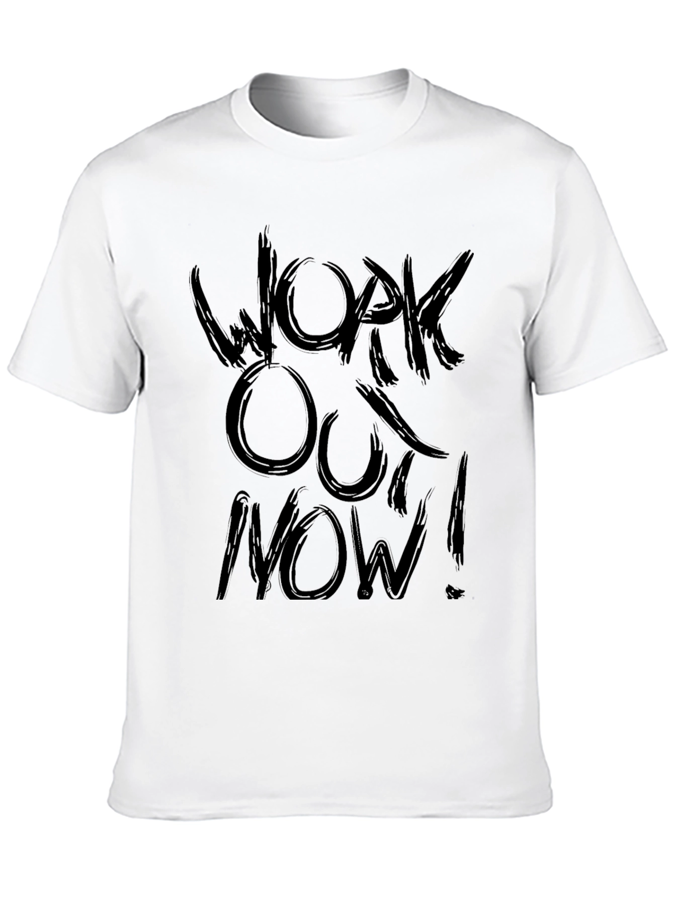Workout Now! Black Graphic T-Shirt
