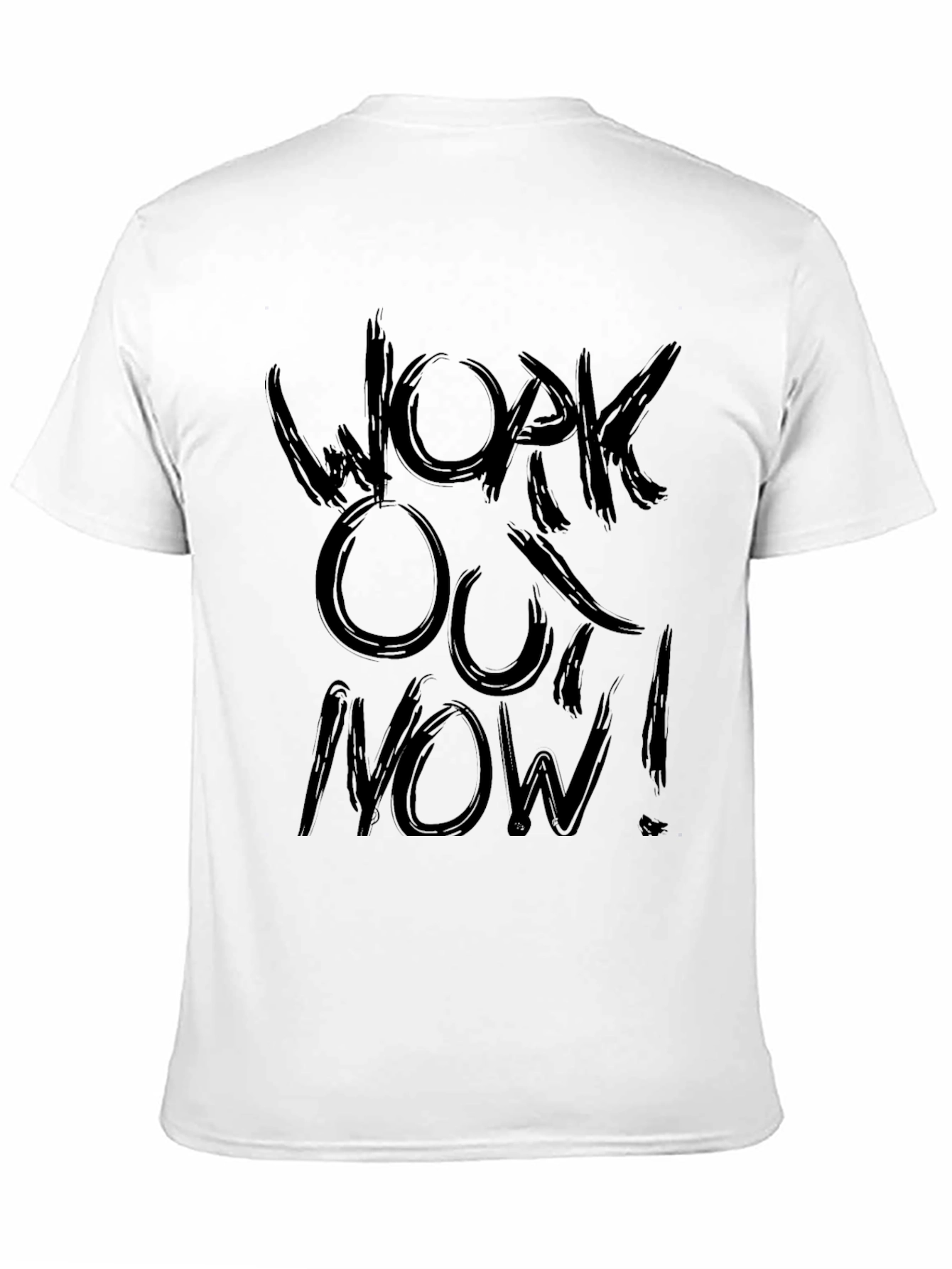 Workout Now! Black Graphic T-Shirt