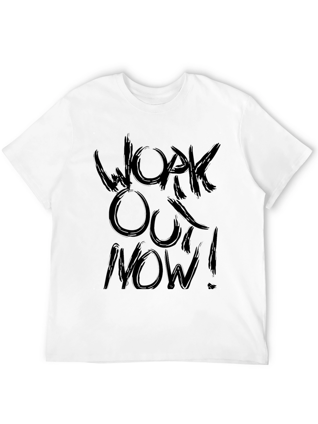 Workout Now! Black Graphic T-Shirt