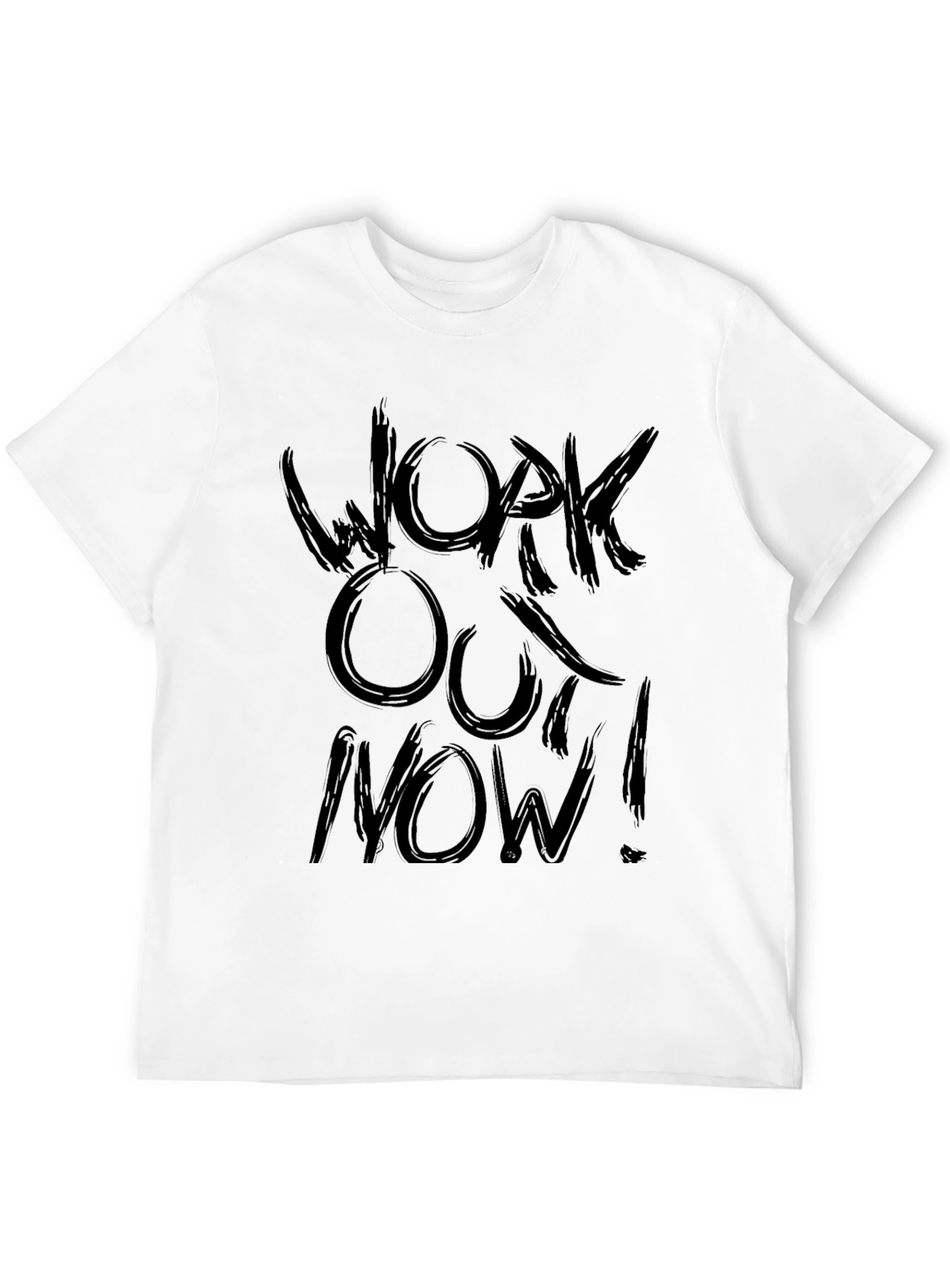 Workout Now! Black Graphic T-Shirt