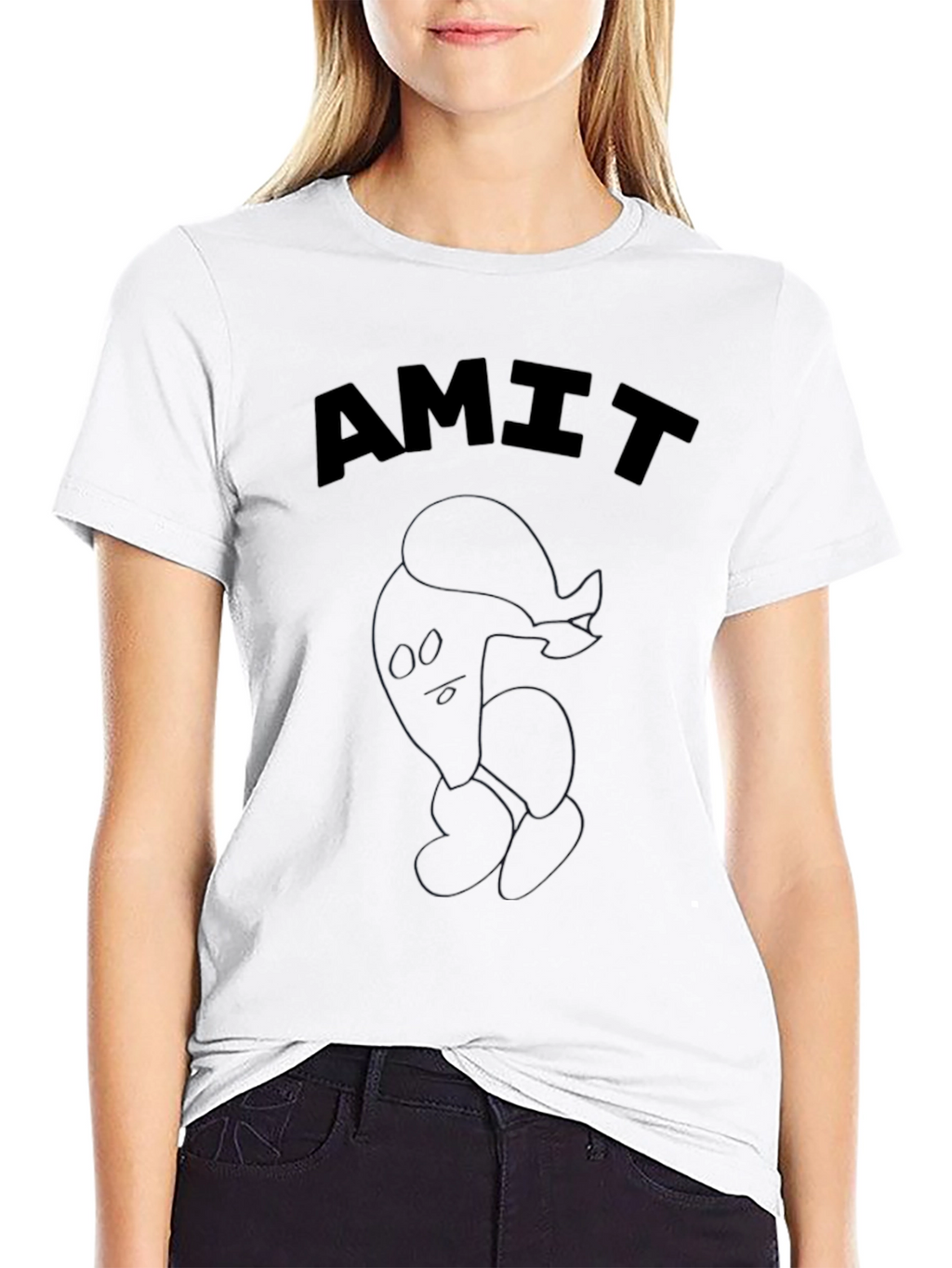 Mens Black T-Shirt with AMIT Graphic
