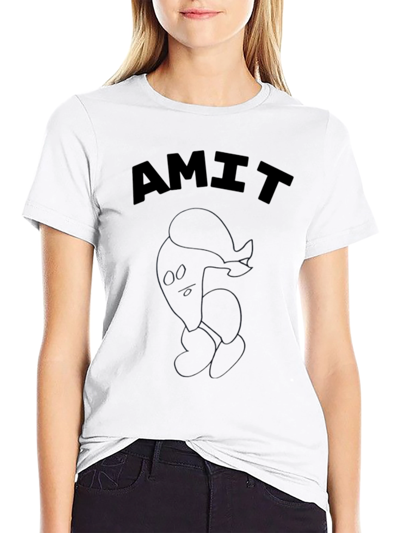 Mens Black T-Shirt with AMIT Graphic