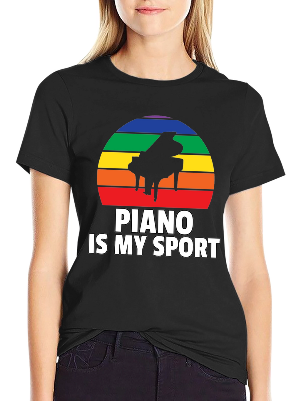 Piano Is My Sport Graphic Tee