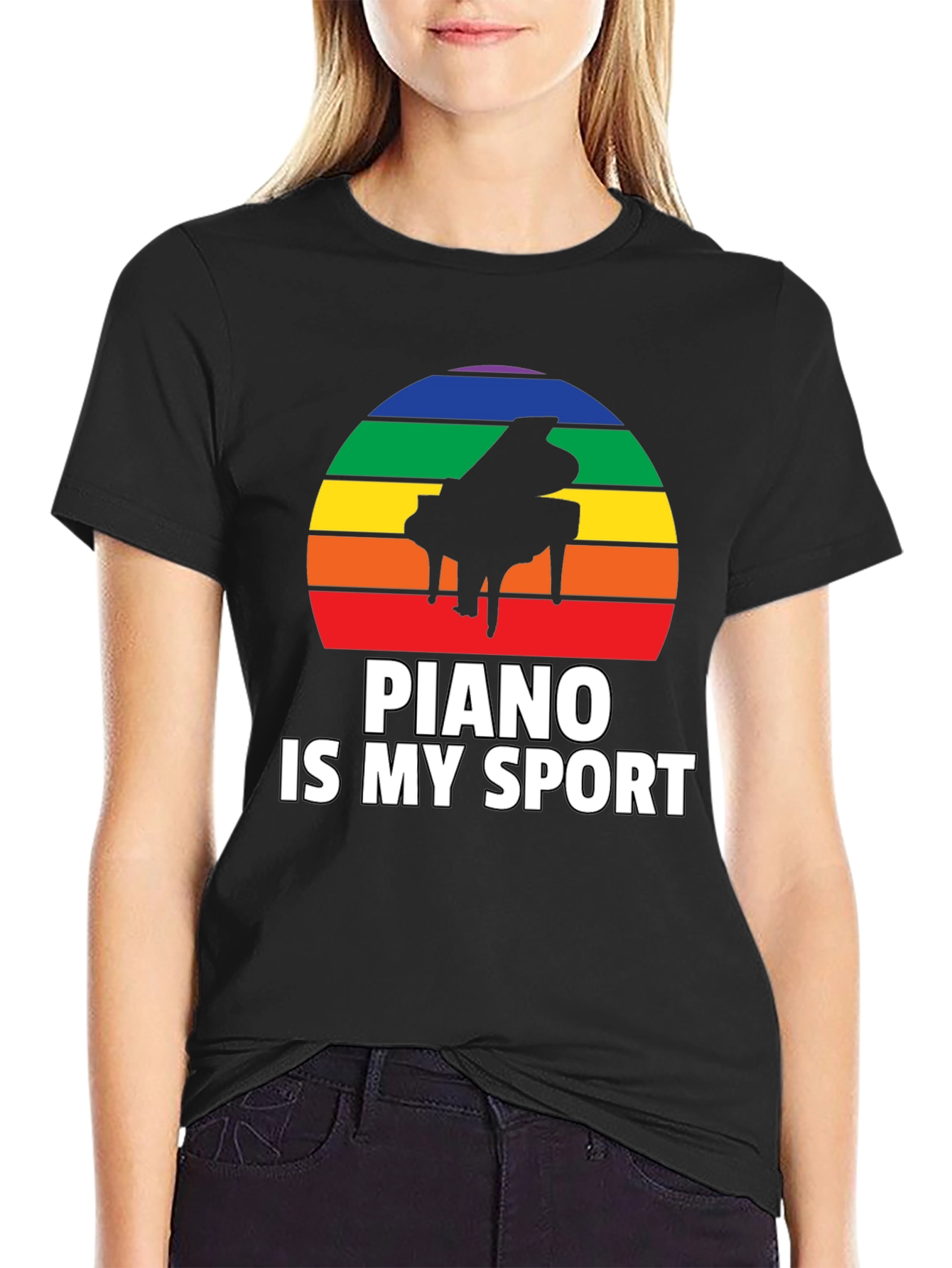 Piano Is My Sport Graphic Tee