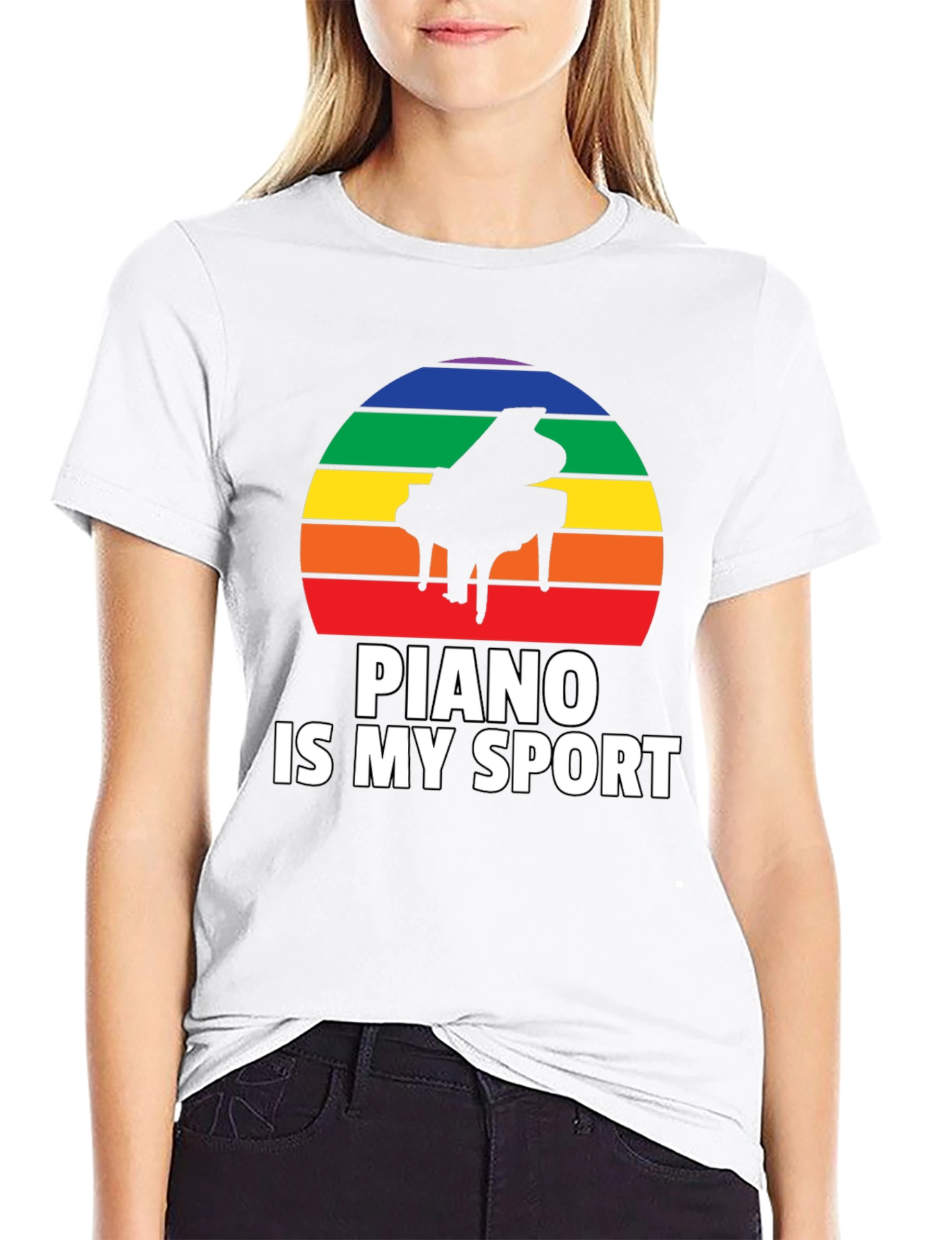 Piano Is My Sport Graphic Tee