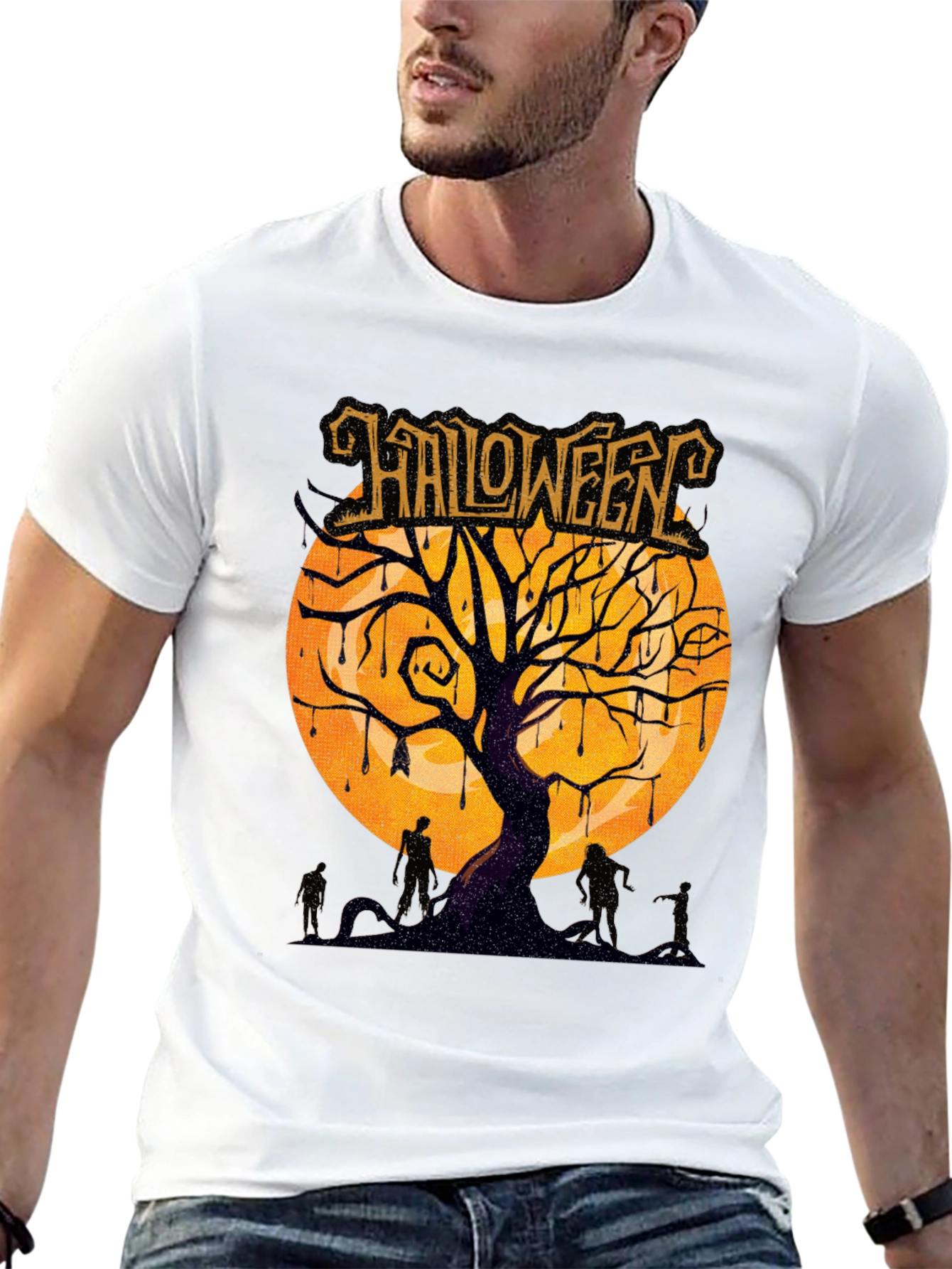 Halloween Tree Zombie T-Shirt