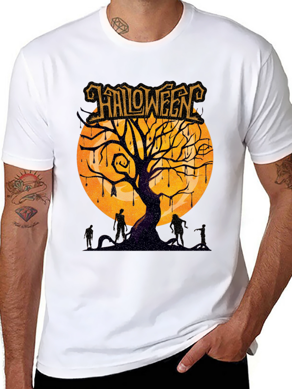Halloween Tree Zombie T-Shirt