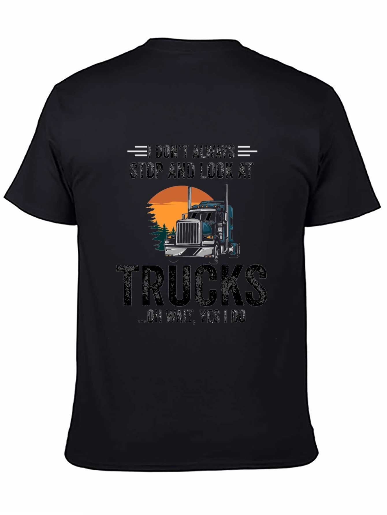 Truck Lover Tee: Dont Always Stop and Look at Trucks T-Shirt