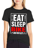 Eat Sleep Bike Repeat Graphic T-Shirt