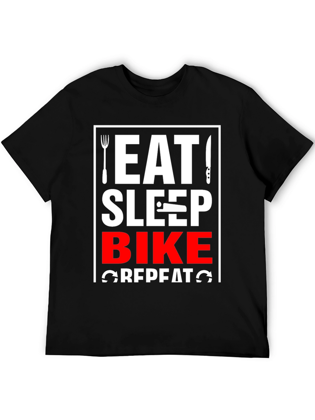 Eat Sleep Bike Repeat Graphic T-Shirt