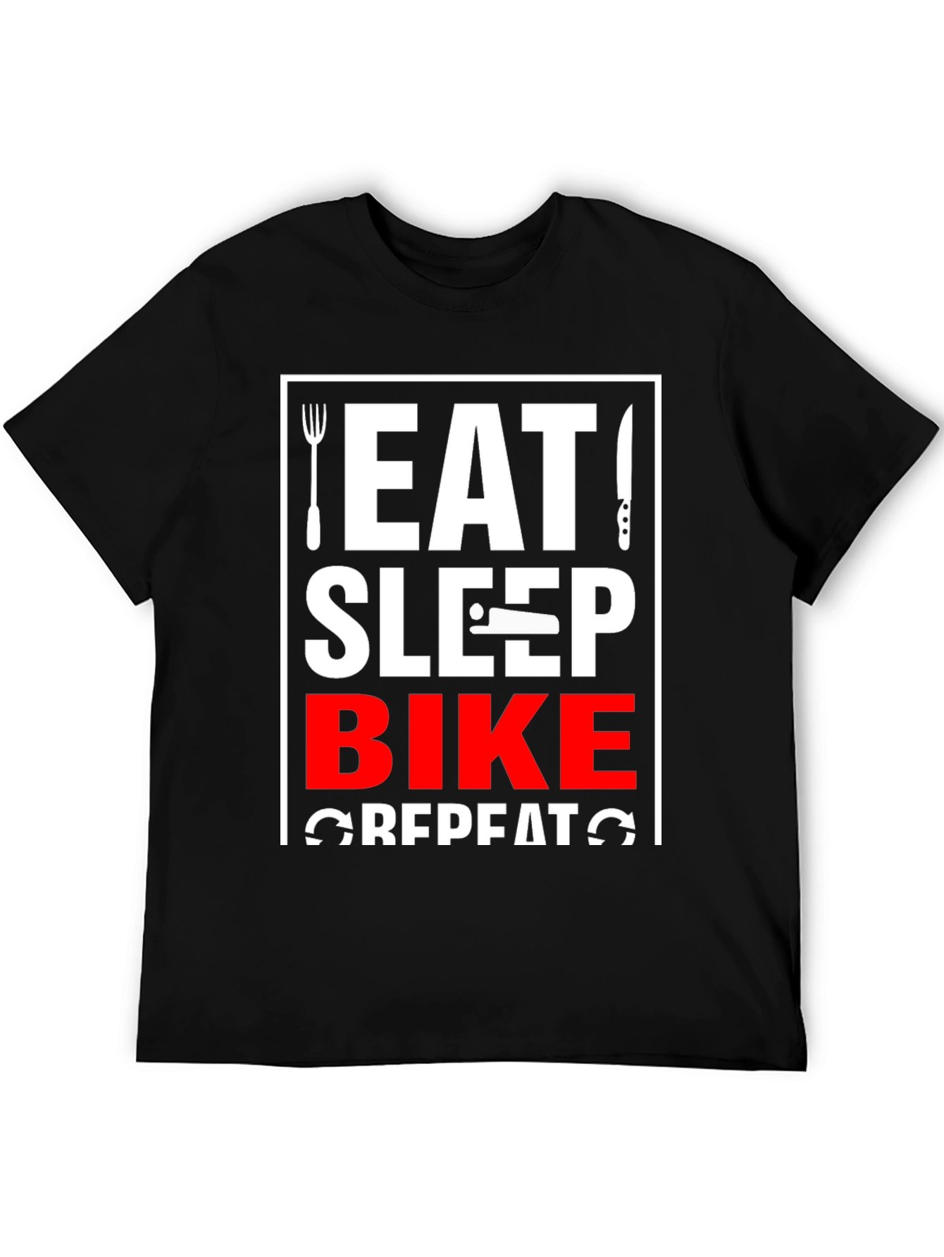 Eat Sleep Bike Repeat Graphic T-Shirt