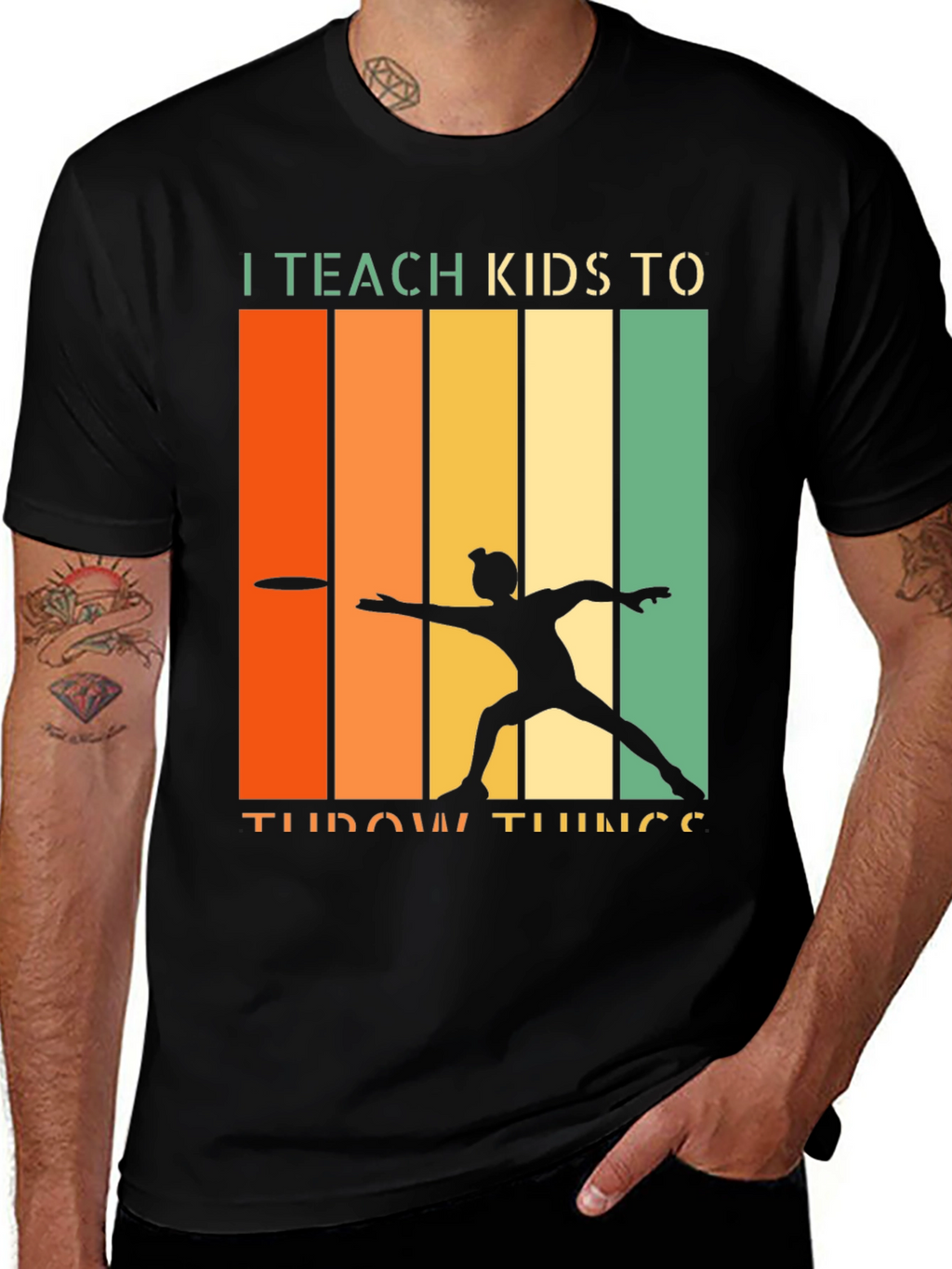 I Teach Kids To Throw Things Retro T-Shirt