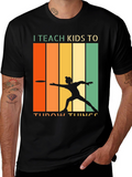 I Teach Kids To Throw Things Retro T-Shirt