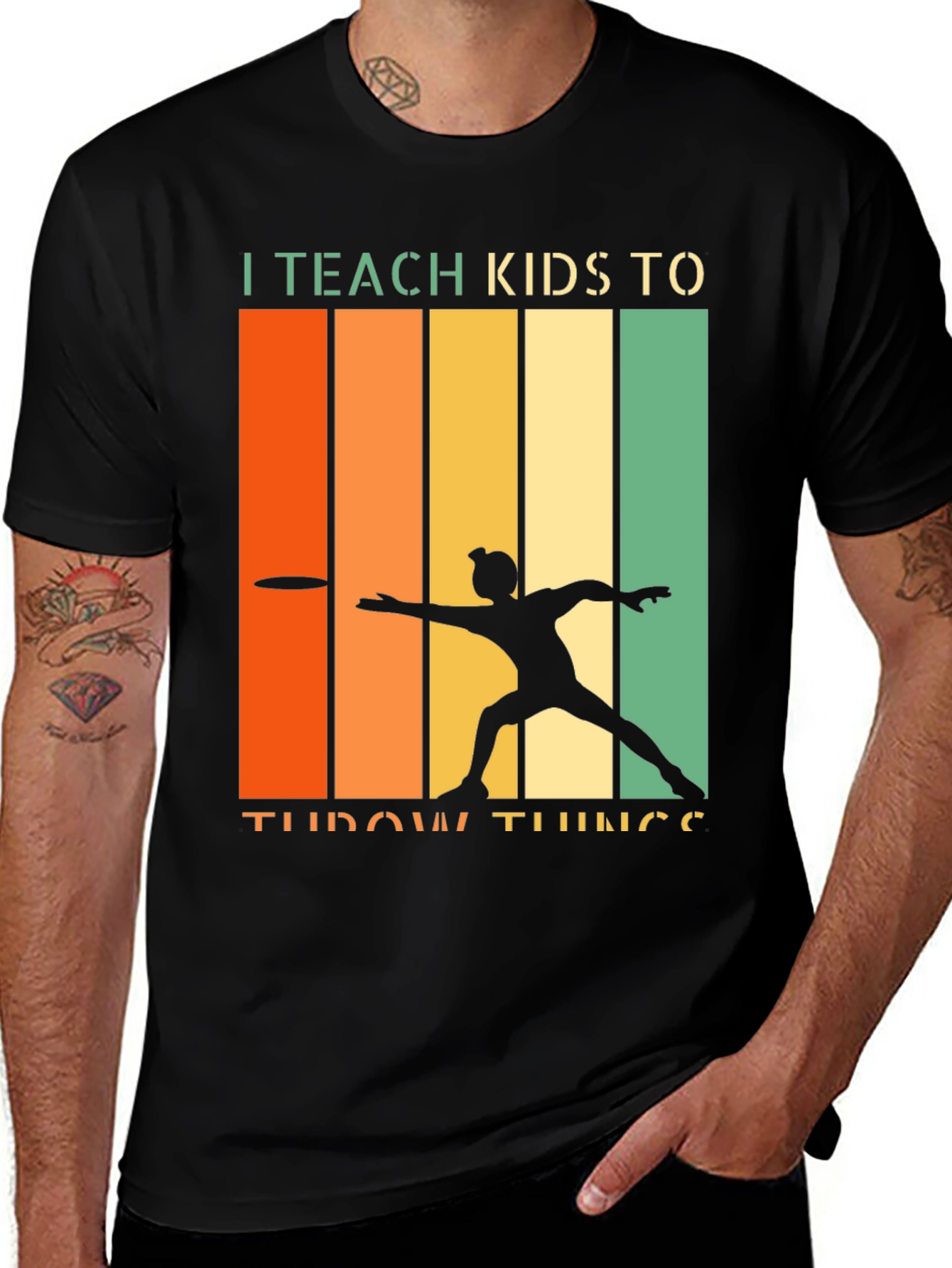 I Teach Kids To Throw Things Retro T-Shirt